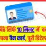 Pan Card: घर बैठे सिर्फ 10 मिनट में बनाएं अपना पैन कार्ड, पूरी डिटेल्स