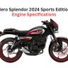 Hero Splendor 2024 Sports Edition