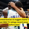 timberwolves vs nuggets Game 7 set NBA TV ratings record never before seen