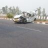 Accident on flyover, car rams into truck , Doctor's daughter-in-law dies