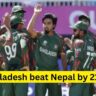 T-20 World Cup: Bangladesh beat Nepal by 21 runs to qualify for Super 8