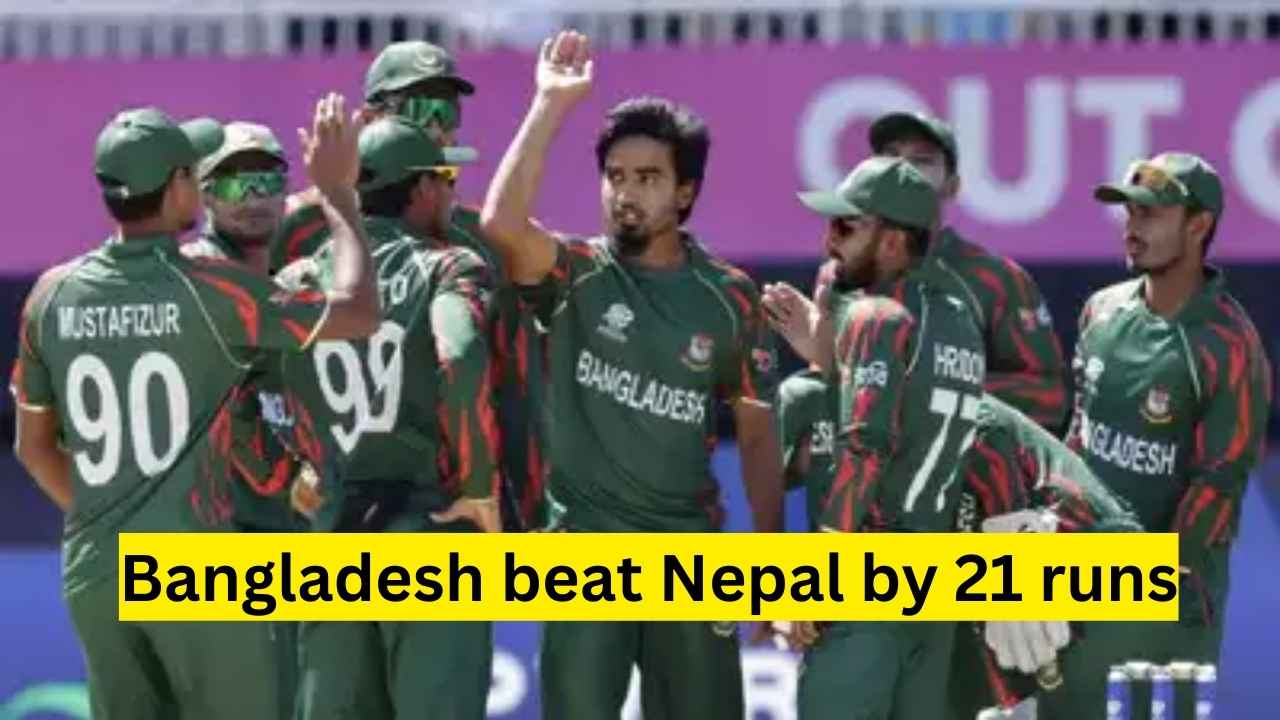 T-20 World Cup: Bangladesh beat Nepal by 21 runs to qualify for Super 8