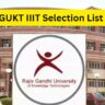 AP RGUKT IIIT Selection List 2024