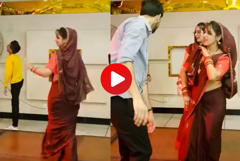 Bhabhi dance Video: Hot Bhabhi with brother-in-law on a Haryanvi song, you would not have seen such a great dance anywhere