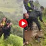 Pune Girl Selfie Video: In Pune, a girl fell into a ditch while taking a selfie, after watching the video of the rescue, people said - we all should learn a lesson!