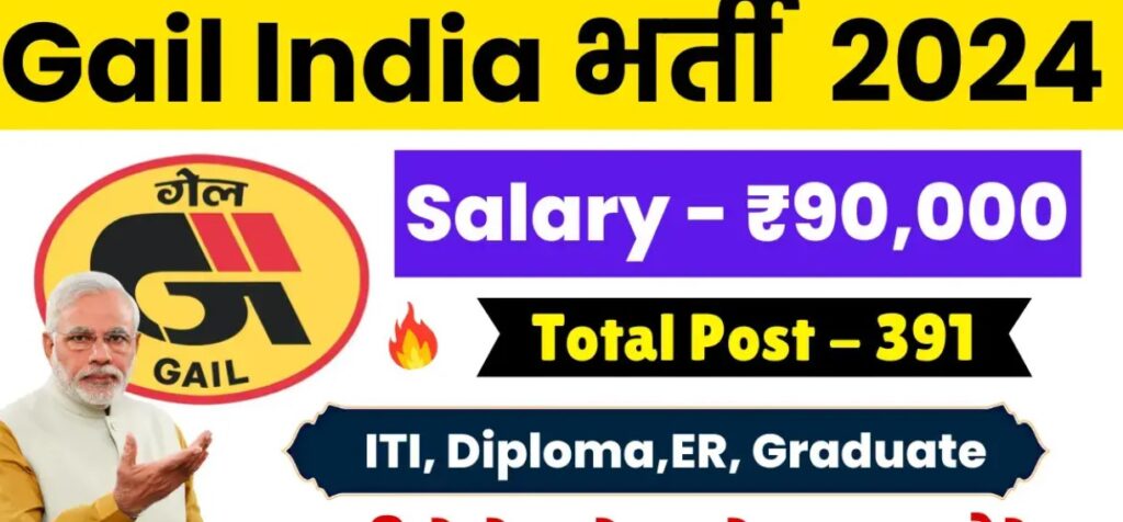 GAIL India Recruitment 2024: Recruitment for 391 posts with ₹90,000 salary, apply now