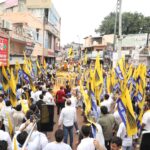 Dharmendra Khatana, AAP candidate from Sohna, filed his nomination in the presence of Rajya Sabha MP Sanjay Singh